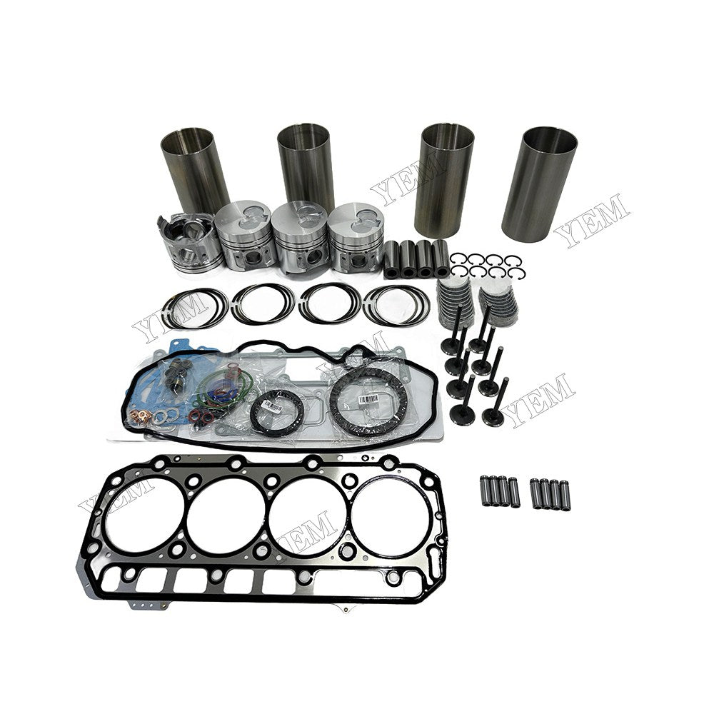 Engine Overhaul Kit Main And Rod bearings Gasket Set Valve Guide For Yanmar 4TNE98 Engine