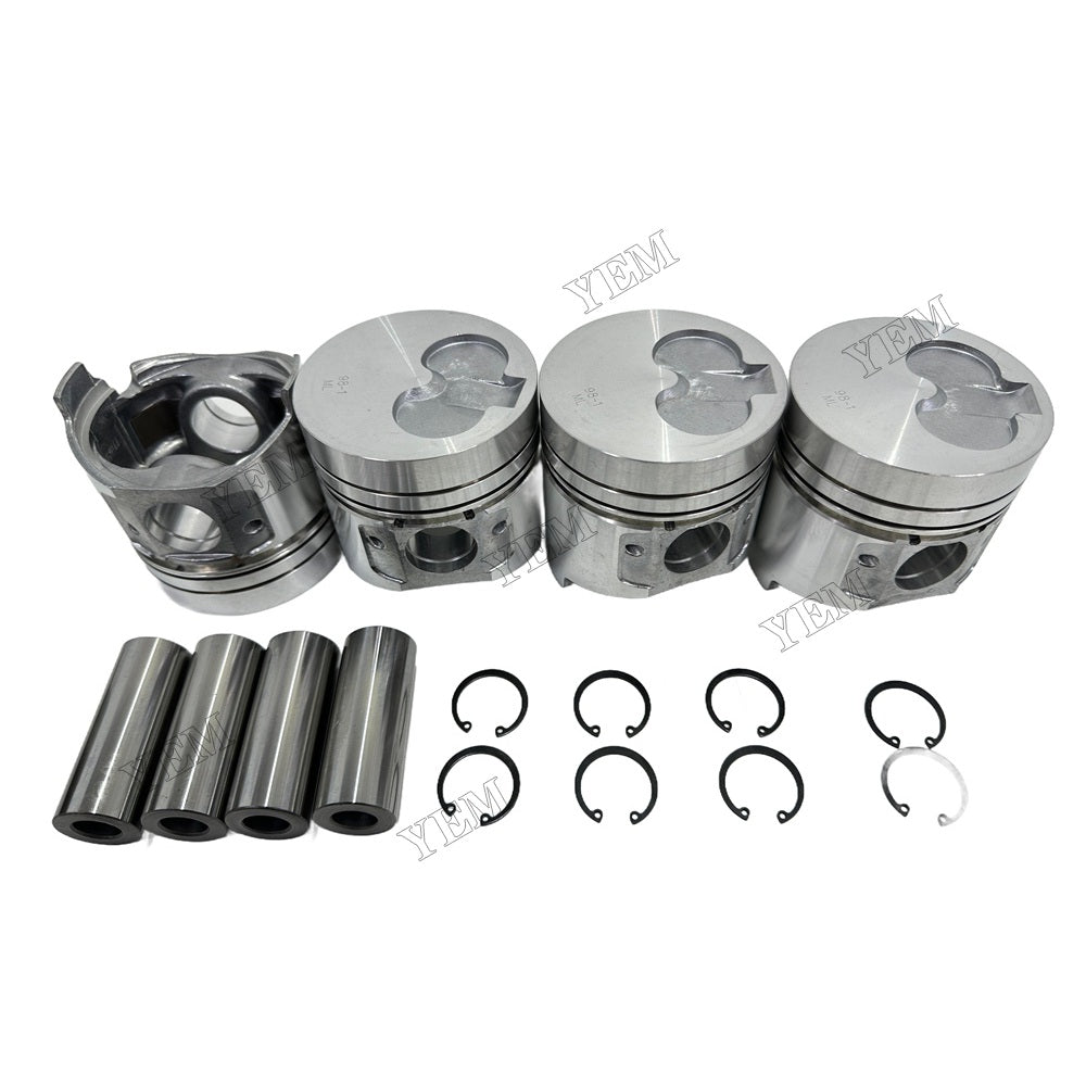 Piston and piston ring set For Yanmar 4TNE98 Engine Foe Yanmar