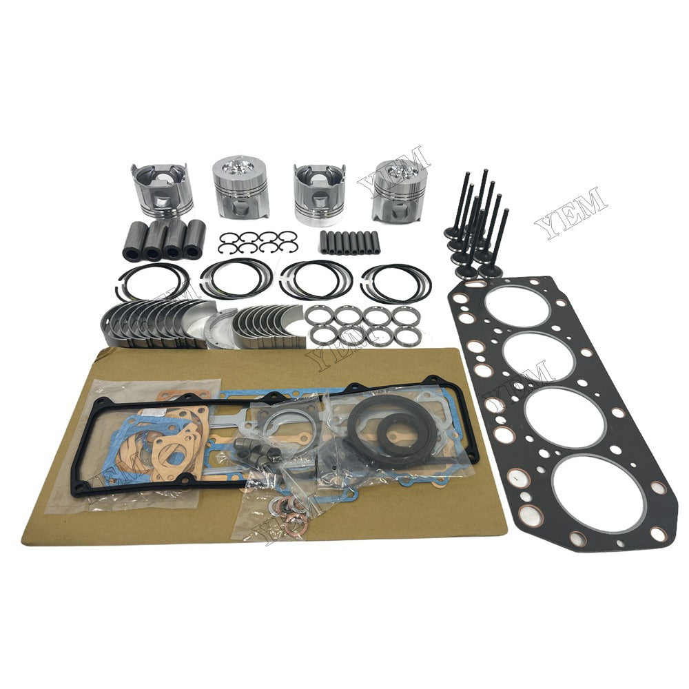 Piston W Ring Kit Gasket Set Main Connecting rod bearings Set Valve Train For Yanmar 4TNV100 Engine