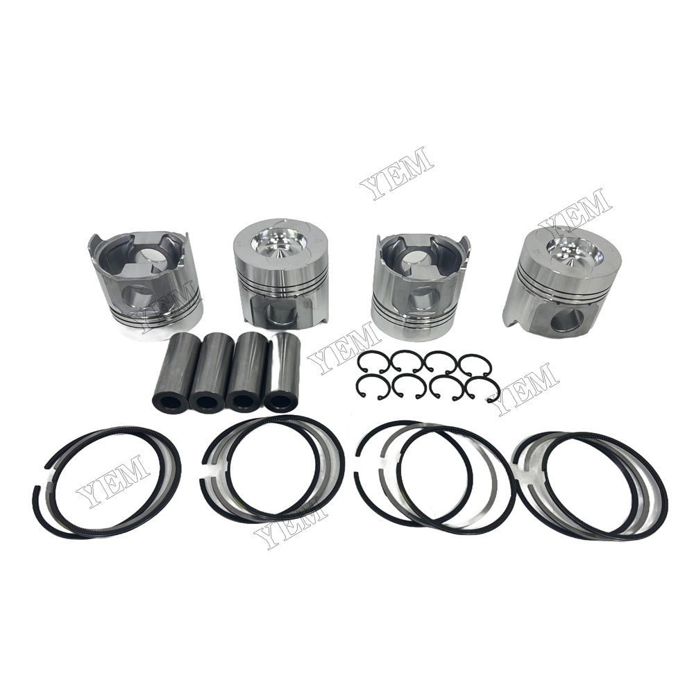 Piston and piston ring set For Yanmar 4TN100 Engine