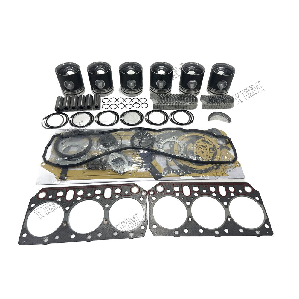 Piston With ring set Gasket kit main and connecting rod bearings Set For Doosan D2366 Engine Foe Doosan
