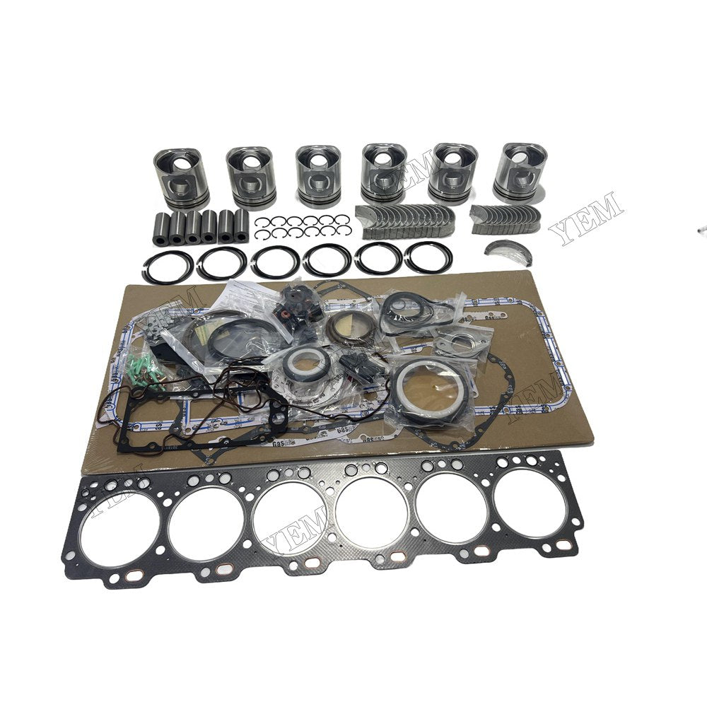24V Piston With ring set Gasket kit main and connecting rod bearings Set For Cummins 6CT Engine Foe Cummins