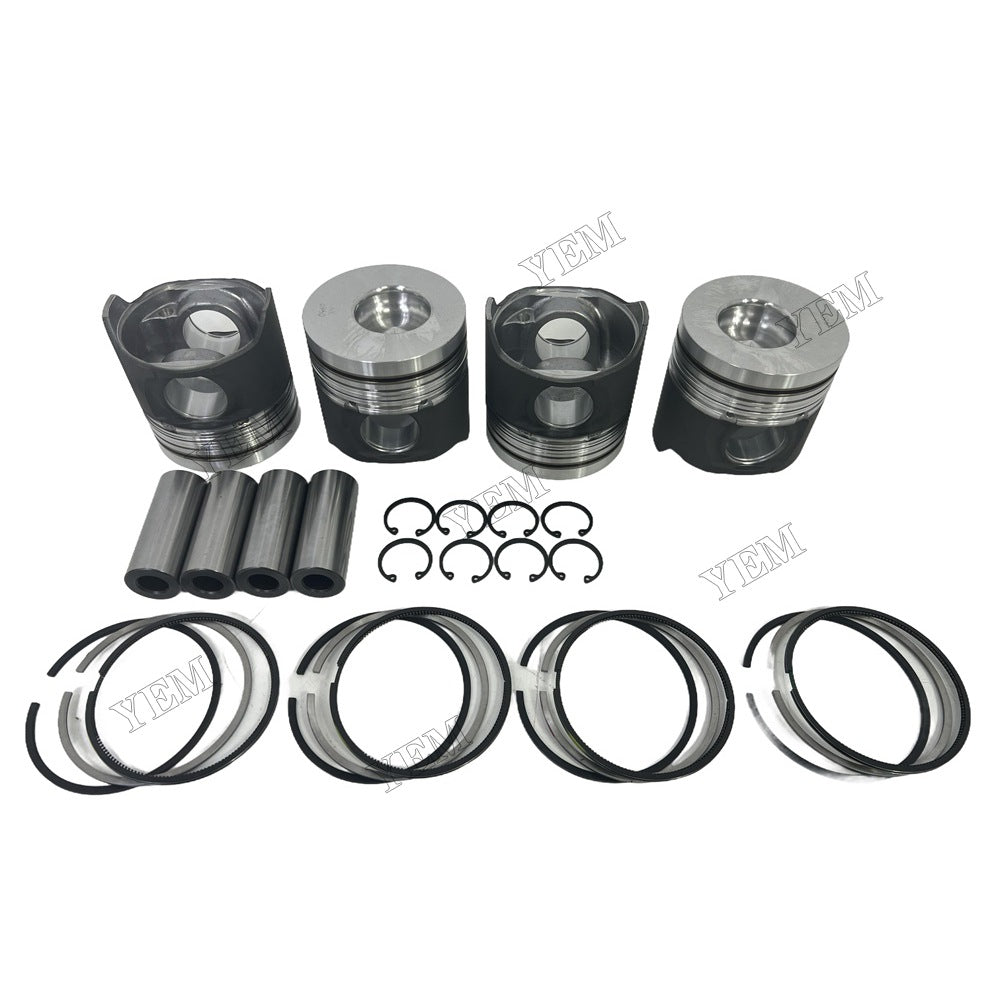 Piston and piston ring set For Isuzu 4HE1 Engine Foe Isuzu