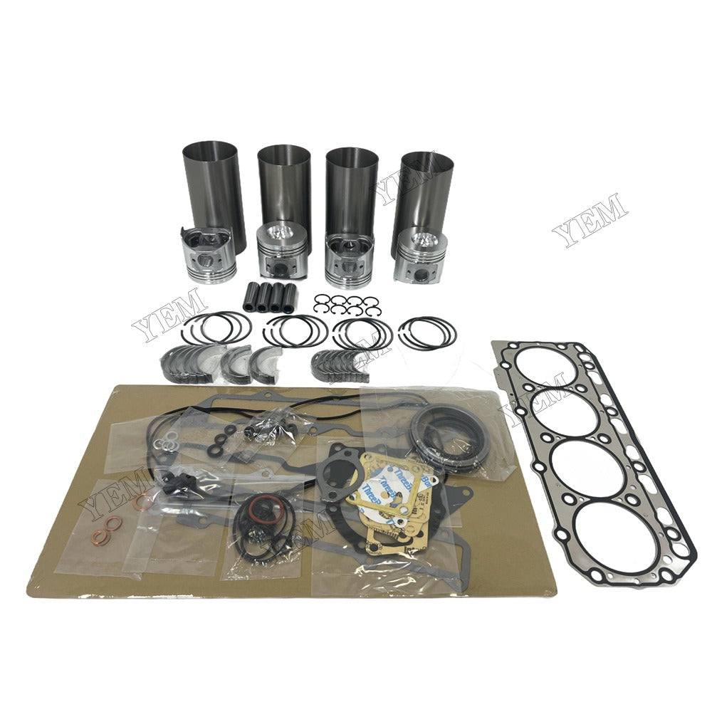 Complete Engine Rebuild Kit With Gasket Bearing For Yanmar 4TNE86 Engine