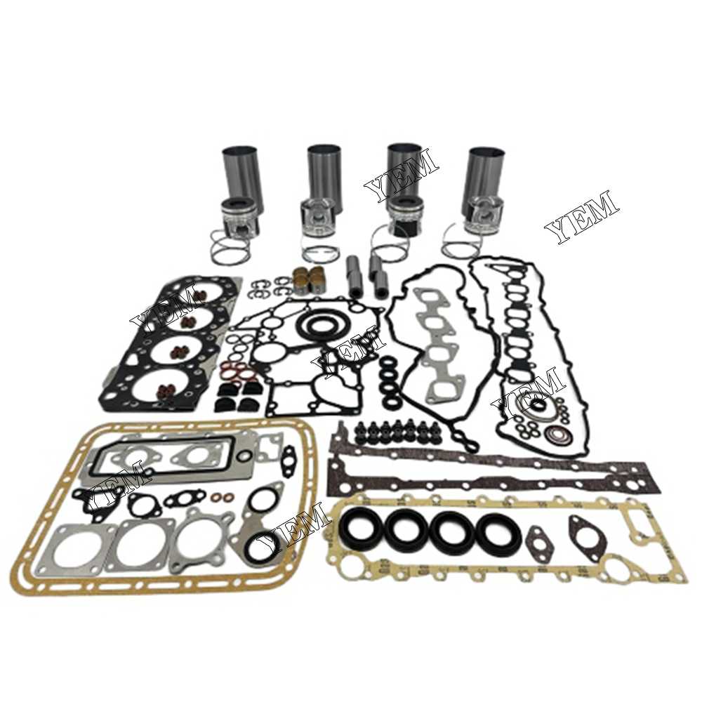 YEM Parts 4X Overhaul Kit With Gasket Set For Isuzu 4JK1 Engine For Isuzu