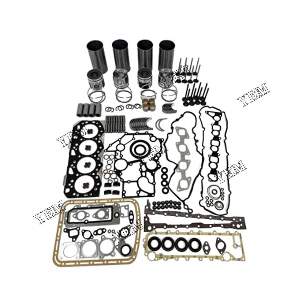 YEM Parts 4X Engine Overhaul Rebuild Kit With Gasket Bearing Valve For Isuzu 4JK1 Engine For Isuzu