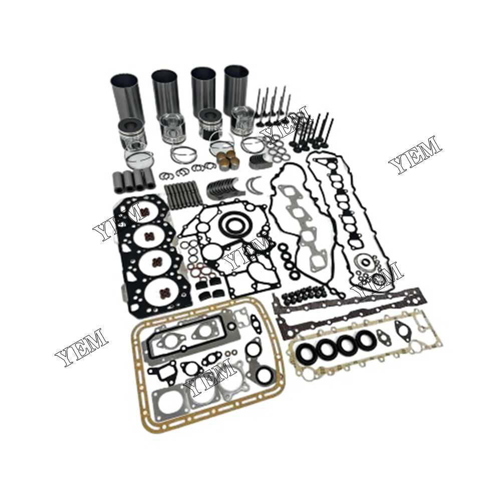 YEM Parts Overhaul Rebuild Kit With Gasket Set Bearing-Valve Train For Isuzu 4JK1 Engine