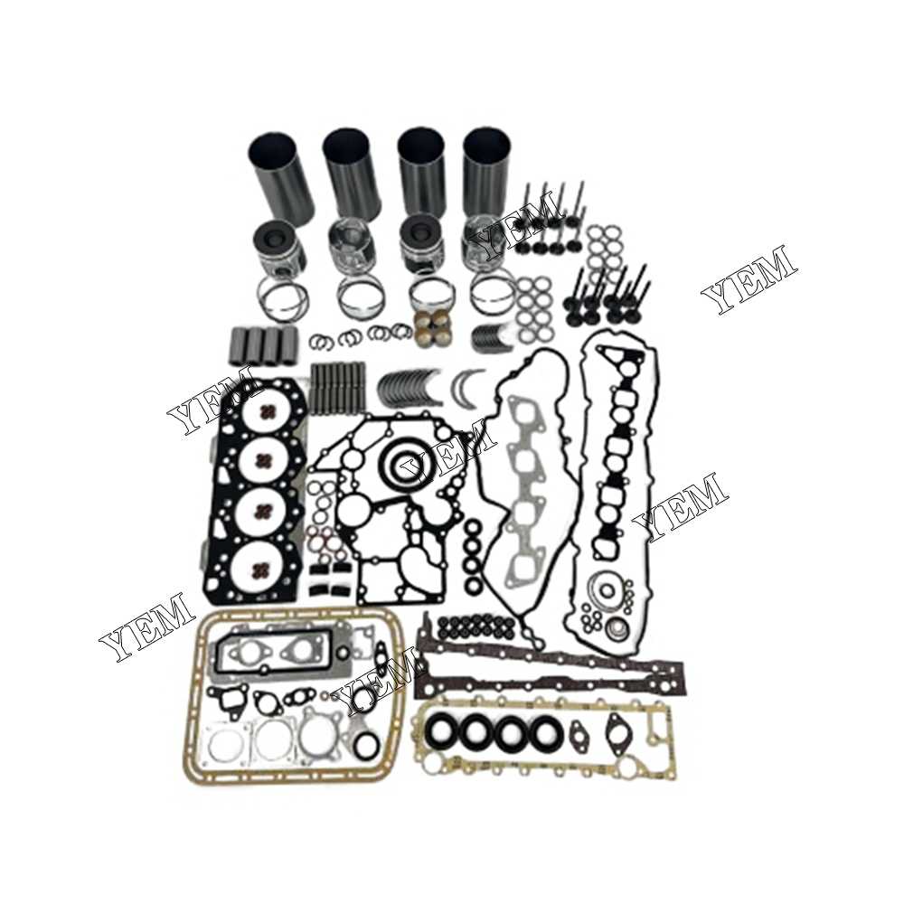 YEM Parts Overhaul Rebuild Kit With Gasket Set Bearing-Valve Train For Isuzu 4JK1 Engine
