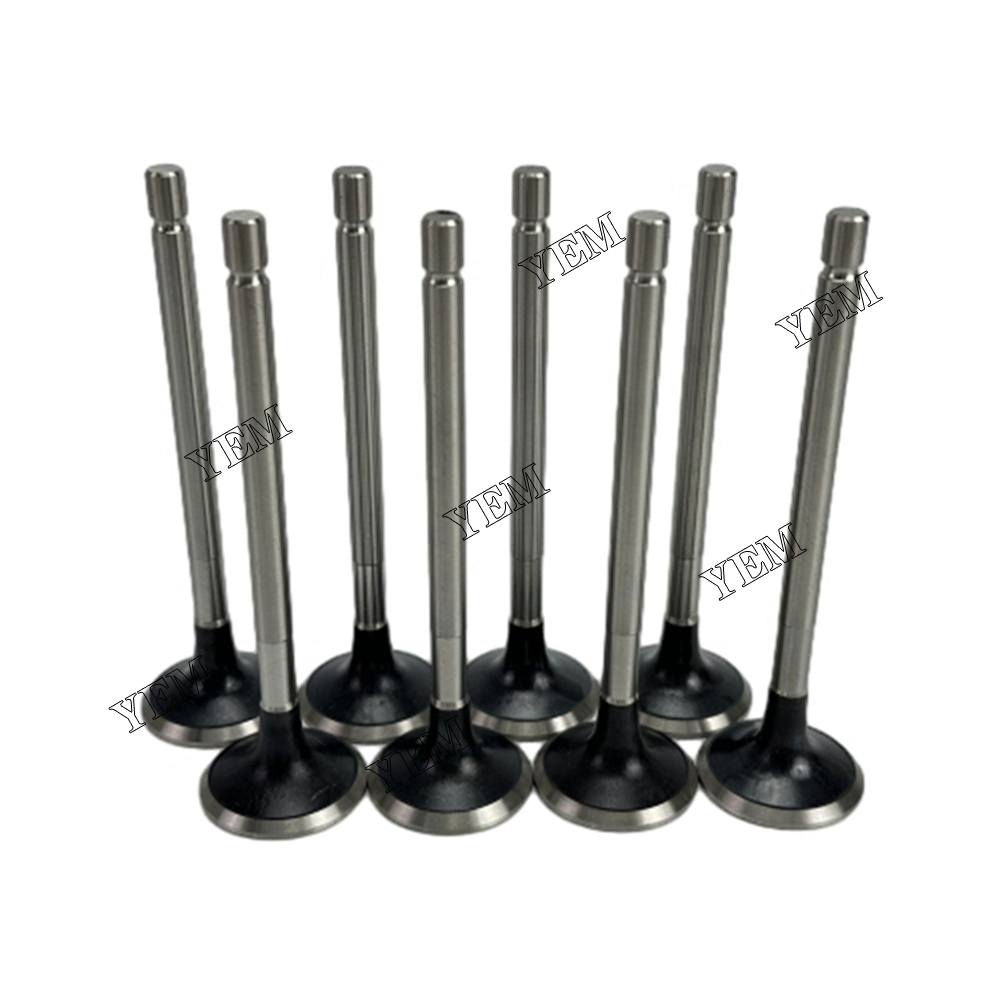 YEM Parts 8X Intake & Exhaust Valve For Isuzu 4JK1 Engine (Fit For One Engine) For Isuzu