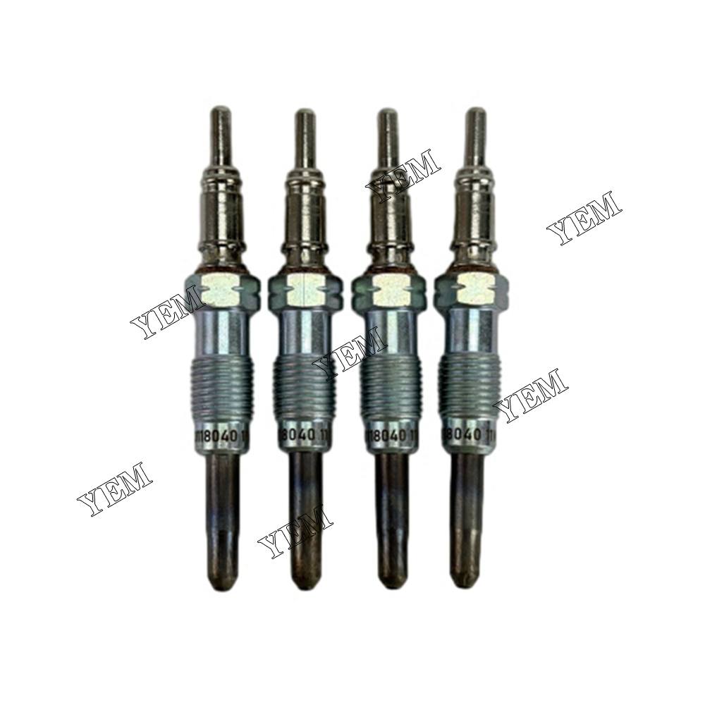 YEM Parts Glow Plug Heater For Deutz 01180400 2011 1011 Bobcat 863 873 864 (set of 4)