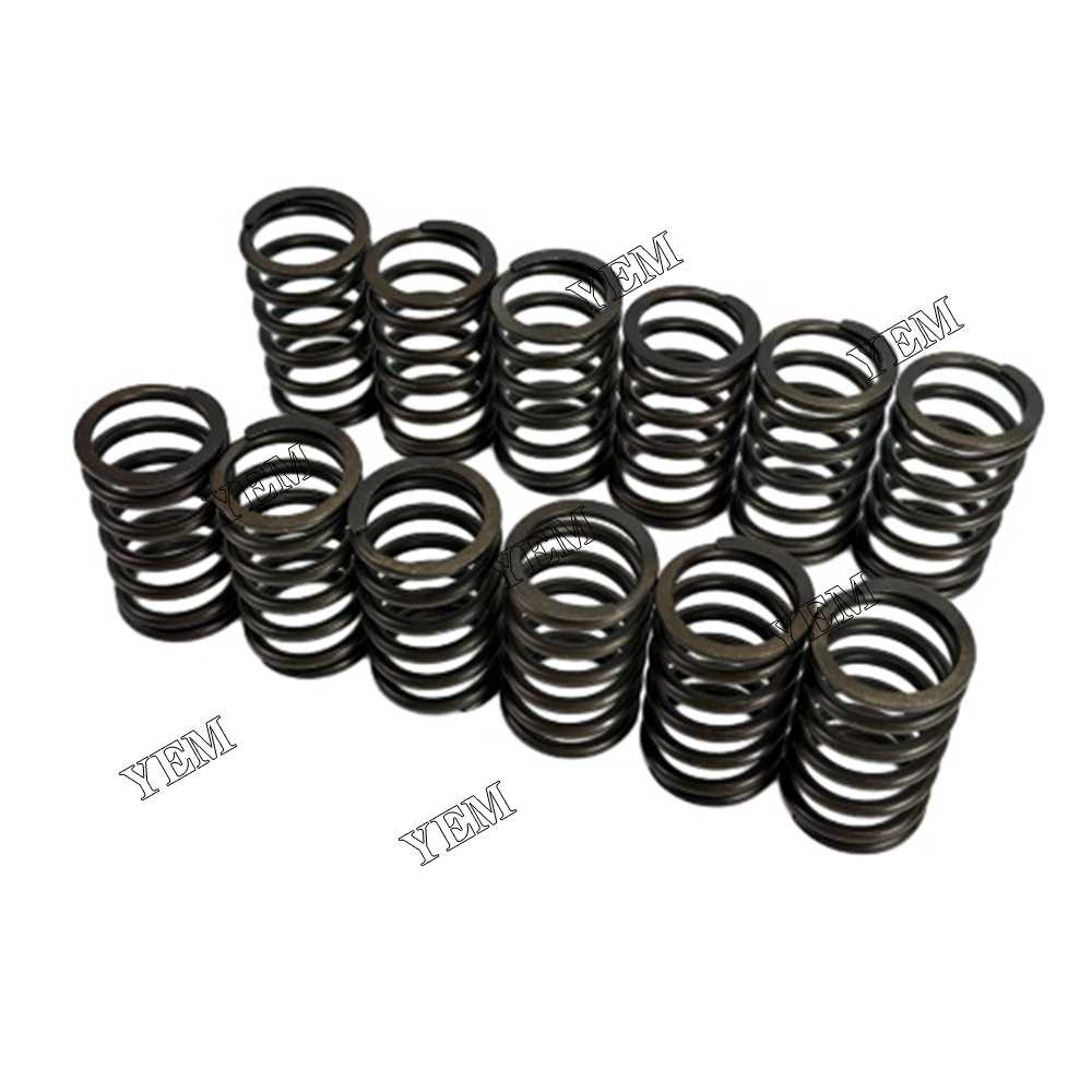 YEM Parts 12X Valve Spring For Perkins 1104D-E44T Kaiser S 1-5 excavator Engine For Perkins