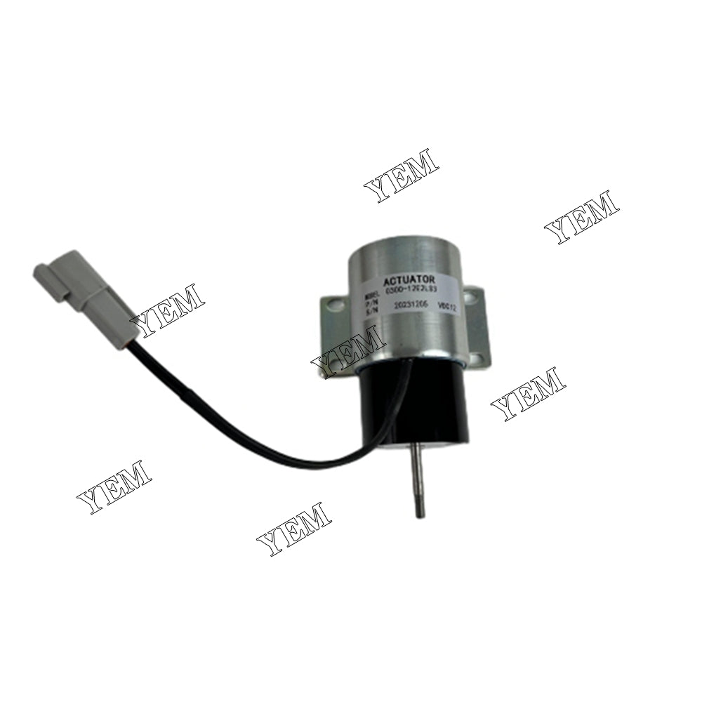 YEM Parts 0300-12E2LS3 Solenoid 12V For Perkins 404C-22 Messersi M 5 excavator Engine