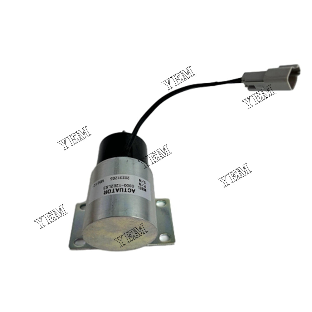 YEM Parts 0300-12E2LS3 Solenoid 12V For Perkins 404C-22 Messersi M 5 excavator Engine For Perkins