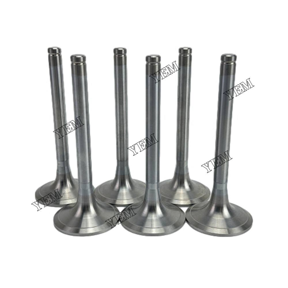 YEM Parts 6X Intake & Exhaust Valve For Doosan D2876 Engine (Fit For One Engine)