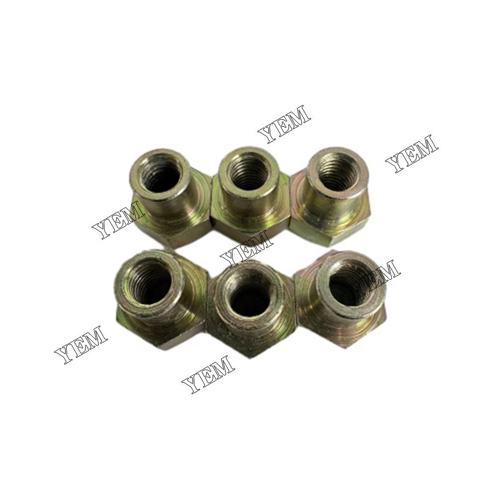 YEM Parts 6X Valve Cover Nut For Doosan DB58 Daewoo DH130-2 excavator Engine