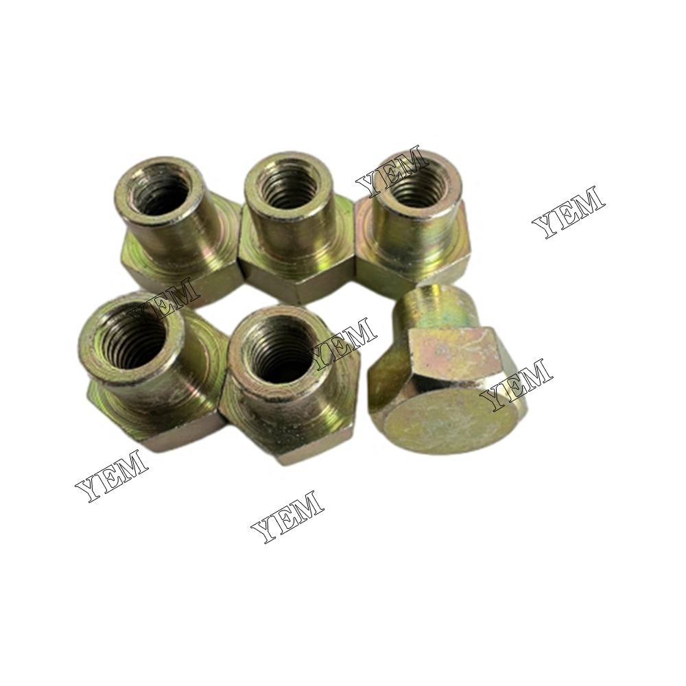 YEM Parts 6X Valve Cover Nut For Doosan DB58 Daewoo DH130-2 excavator Engine For Doosan