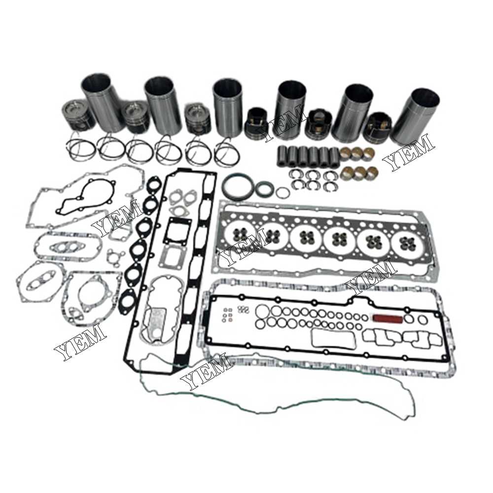 YEM Parts 6X Overhaul Kit With Gasket Set For John Deere 6090 Engine