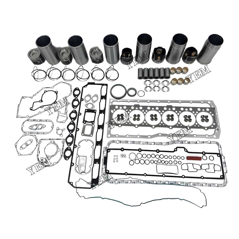 YEM Parts 6X Overhaul Kit With Gasket Set For John Deere 6090 Engine For John Deere