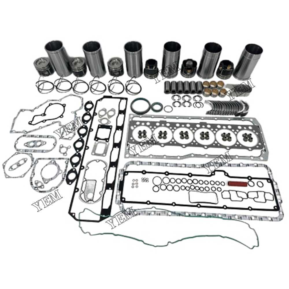 YEM Parts 6X Overhaul Rebuild Kit With Gasket Set Bearing For John Deere 6090 Engine For John Deere
