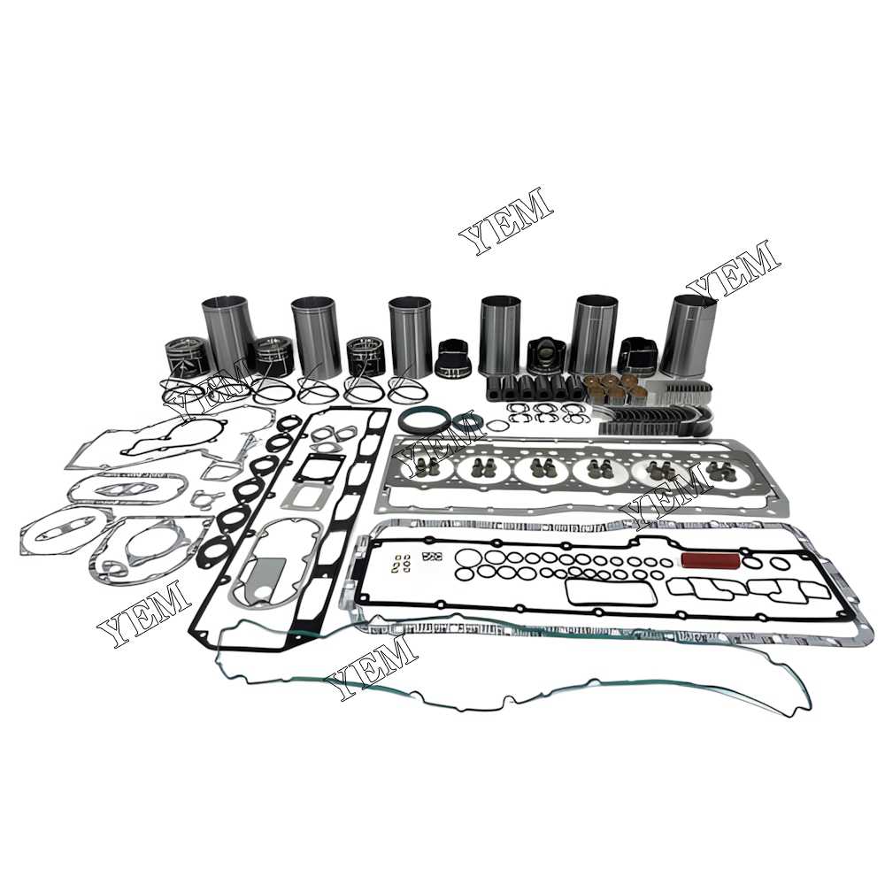 YEM Parts 6X Overhaul Rebuild Kit With Gasket Set Bearing For John Deere 6090 Engine For John Deere