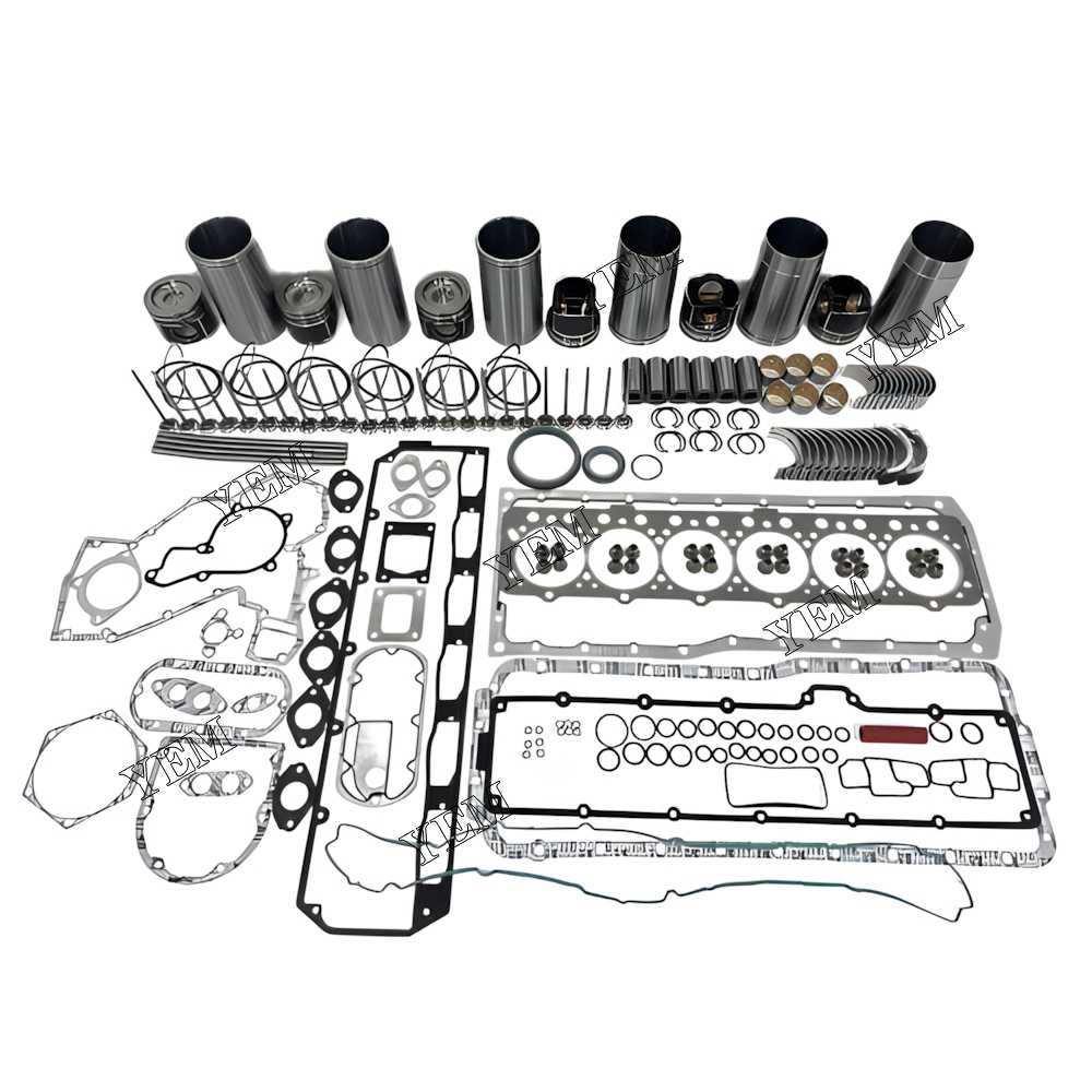 YEM Parts Engine Overhaul Rebuild Kit With Gasket Bearing Valve Set For John Deere 6090