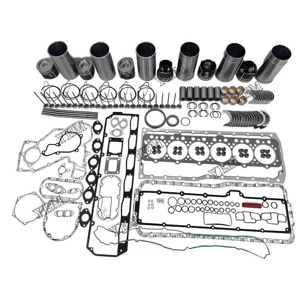 YEM Parts Engine Overhaul Rebuild Kit With Gasket Bearing Valve Set For John Deere 6090 For John Deere
