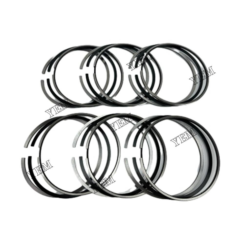 YEM Parts 6X DZ119616 TRE539642 Piston Rings Set 118.35mm For John Deere 6090 Engine For John Deere