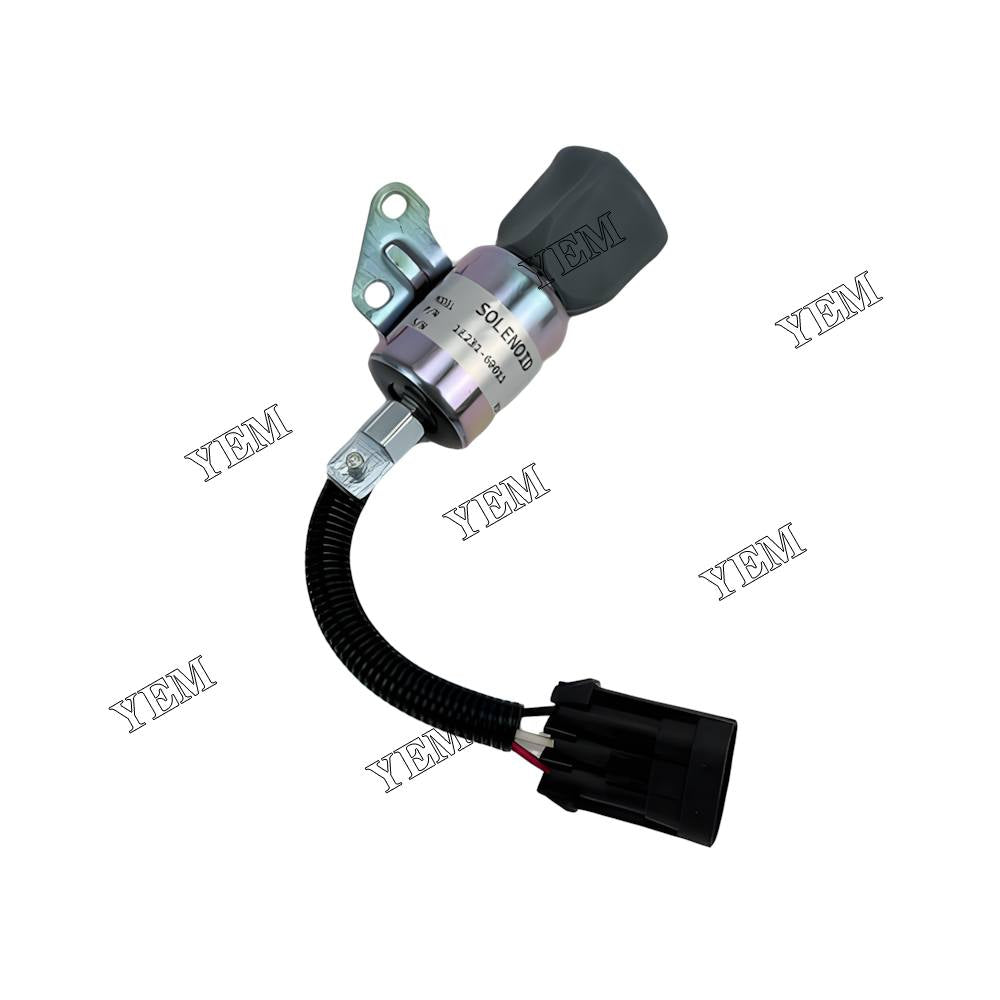 YEM Parts 1E231-60011 Solenoid Valve 12V For Kubota V2203 T430 B300B B300 Engine For Kubota