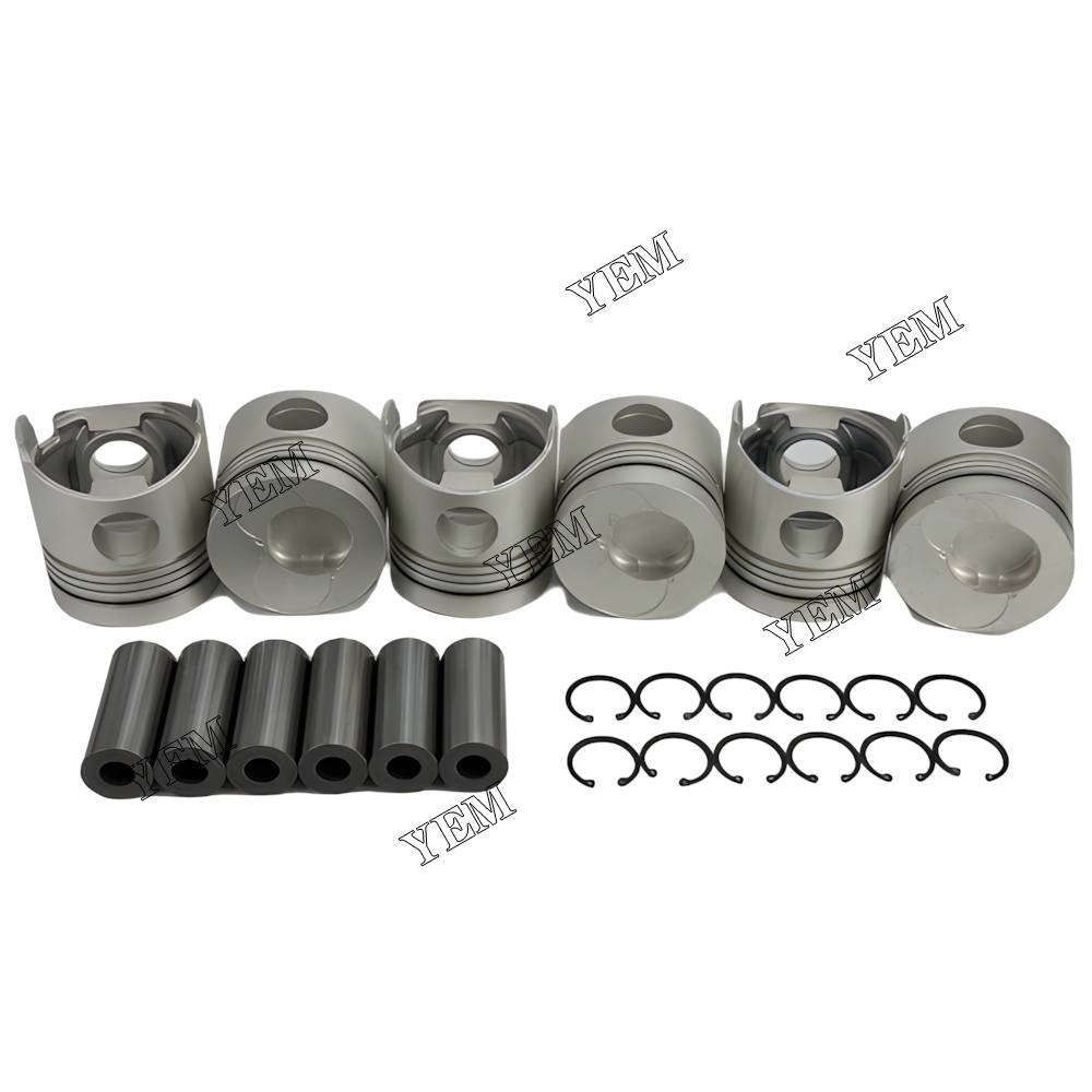 YEM Parts 6X 13216-2100 Piston std size 110mm For Hino H07C diesel engine Engine