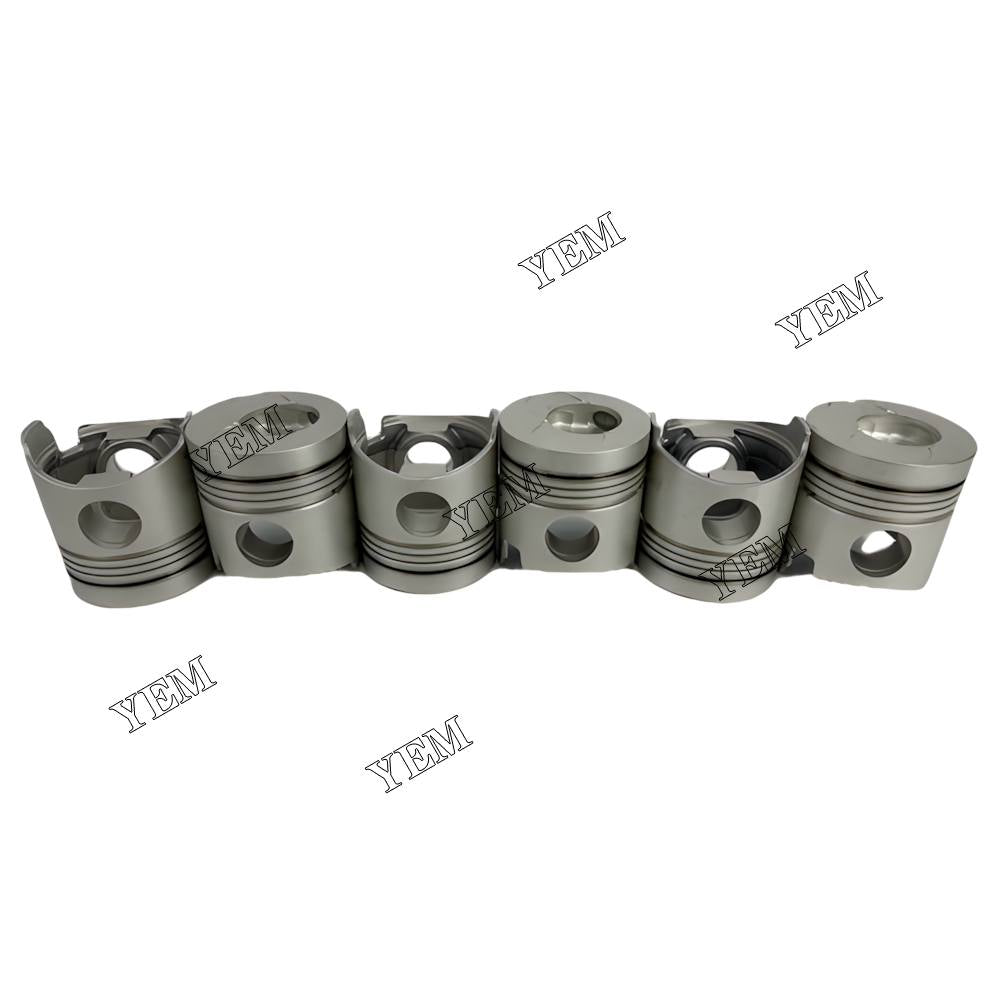 YEM Parts 6X 13216-2100 Piston std size 110mm For Hino H07C diesel engine Engine For Hino