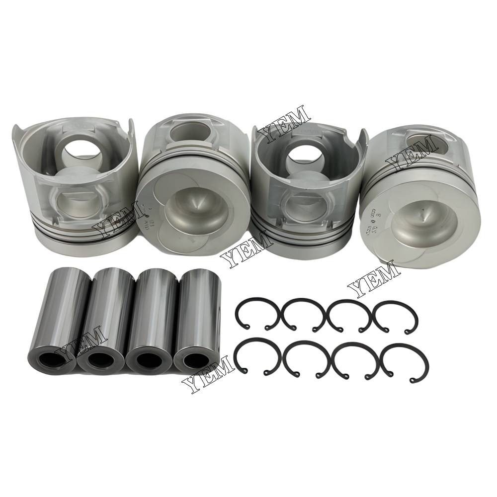 YEM Parts 4X 13216-0020 Piston STD 104mm For Hino W04C heavy truck Engine