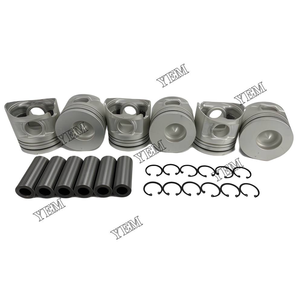 YEM Parts 6X ME072545 Piston STD 118mm For Mitsubishi 6D16 Hidromek HMK 300 LC excavator For Mitsubishi