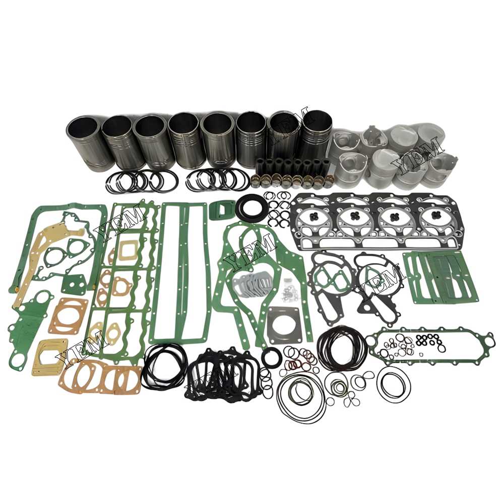YEM Parts 8X Overhaul Kit With Gasket Set For Mitsubishi 8DC2 Engine For Mitsubishi