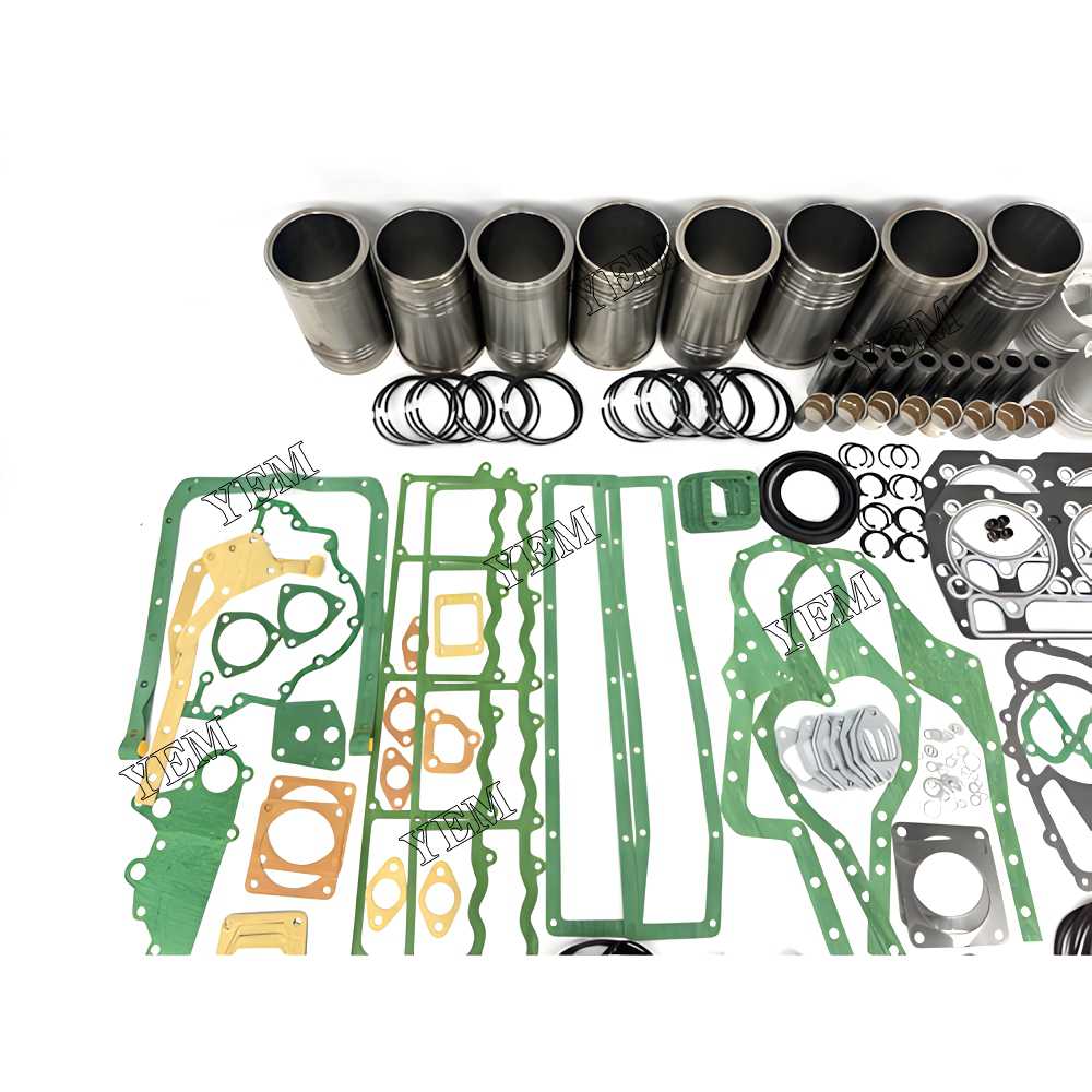 YEM Parts 8X Overhaul Kit With Gasket Set For Mitsubishi 8DC2 Engine For Mitsubishi