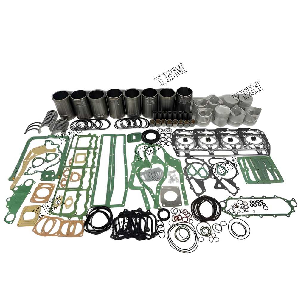 YEM Parts 8X Overhaul Rebuild Kit With Gasket Set Bearing For Mitsubishi 8DC2 Engine For Mitsubishi