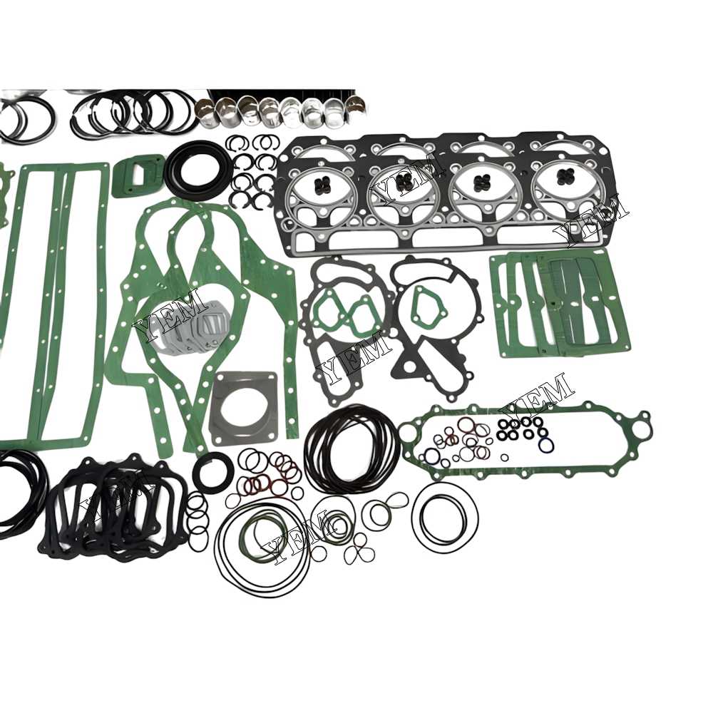 YEM Parts 8X Overhaul Rebuild Kit With Gasket Set Bearing For Mitsubishi 8DC2 Engine For Mitsubishi