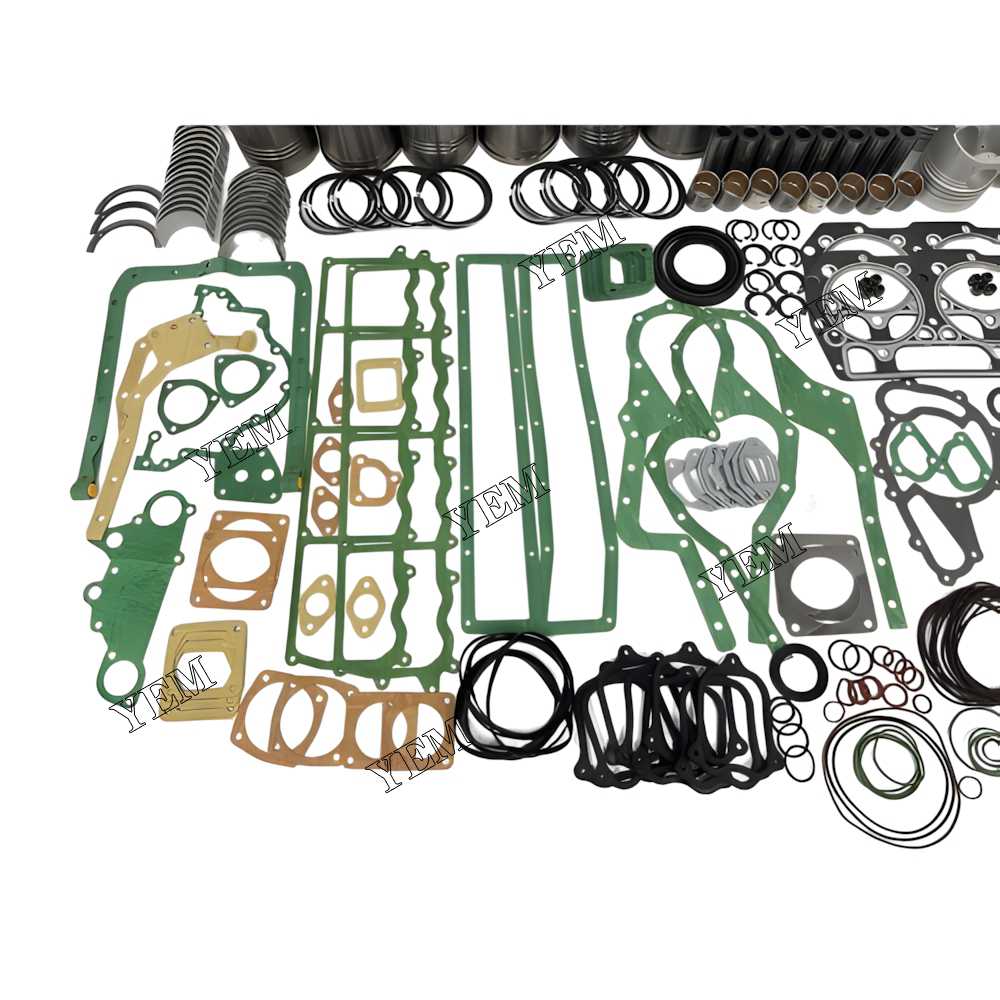 YEM Parts 8X Overhaul Rebuild Kit With Gasket Set Bearing For Mitsubishi 8DC2 Engine For Mitsubishi