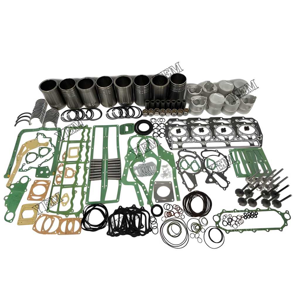 YEM Parts 8X Engine Overhaul Rebuild Kit With Gasket Bearing Valve For Mitsubishi 8DC2