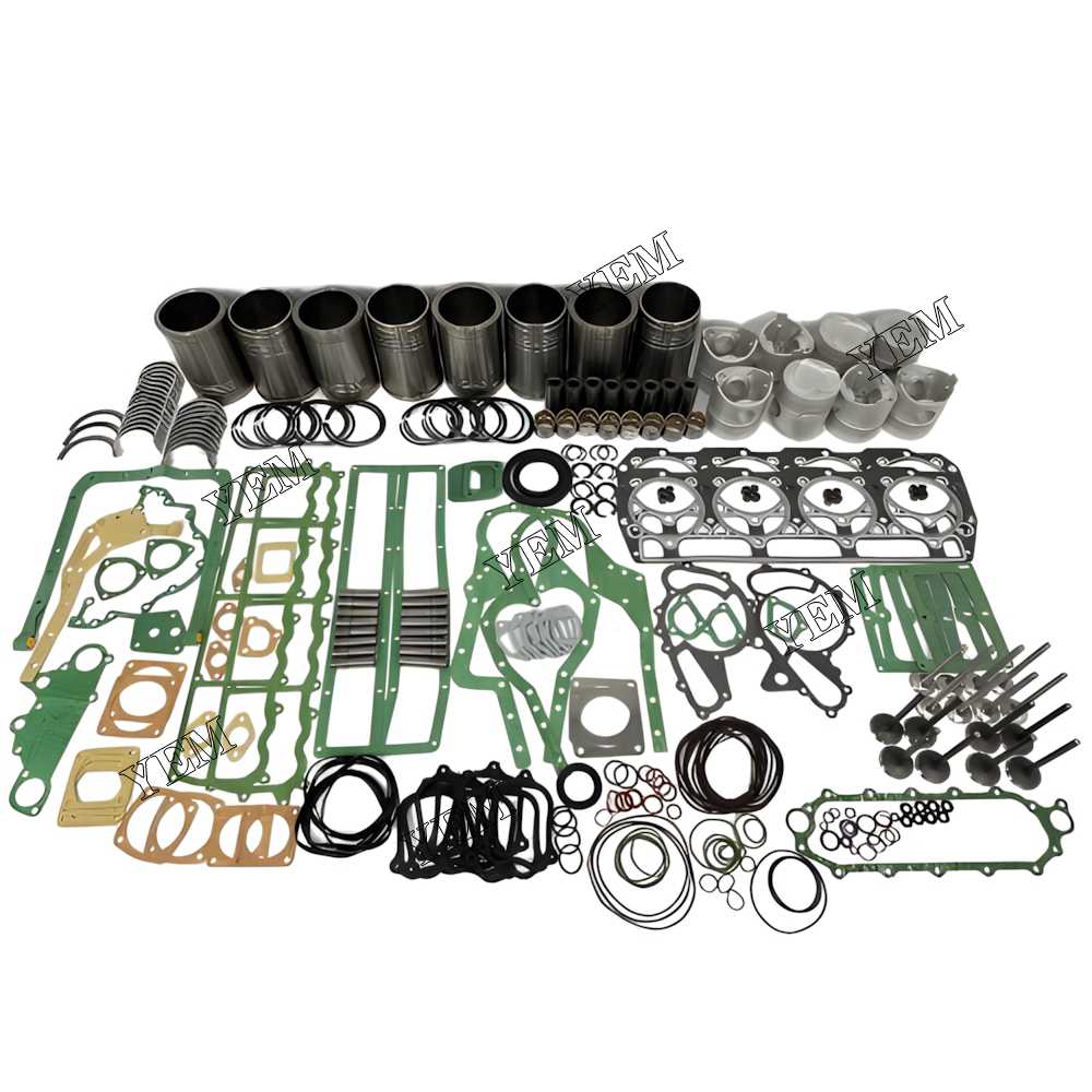 YEM Parts 8X Engine Overhaul Rebuild Kit With Gasket Bearing Valve For Mitsubishi 8DC2 For Mitsubishi