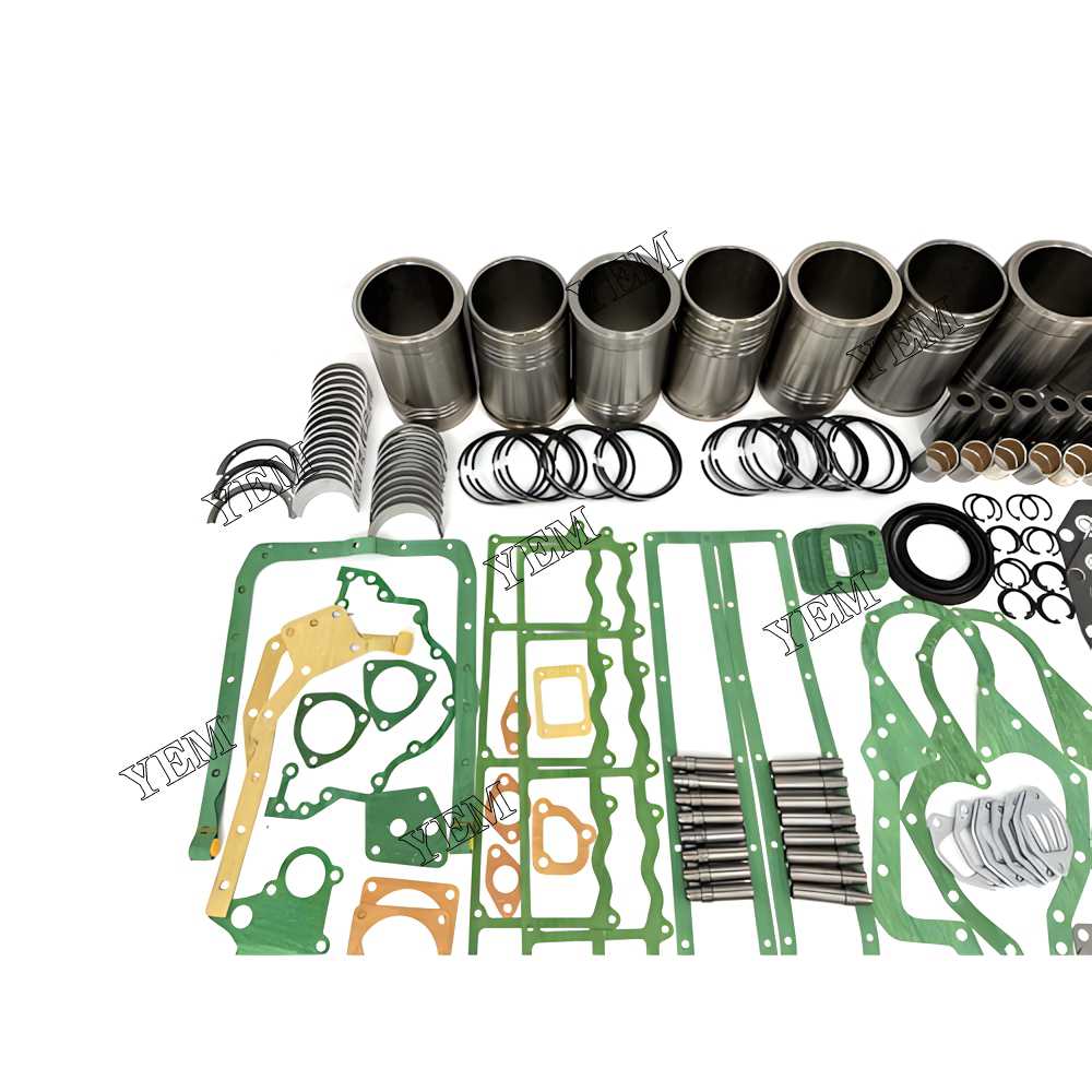 YEM Parts 8X Engine Overhaul Rebuild Kit With Gasket Bearing Valve For Mitsubishi 8DC2 For Mitsubishi