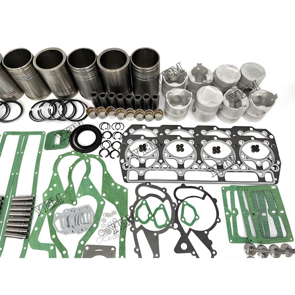 YEM Parts 8X Engine Overhaul Rebuild Kit With Gasket Bearing Valve For Mitsubishi 8DC2 For Mitsubishi