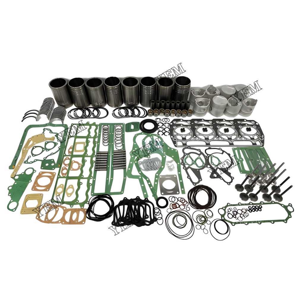 YEM Parts Overhaul Rebuild Kit With Gasket Set Bearing-Valve Train For Mitsubishi 8DC2