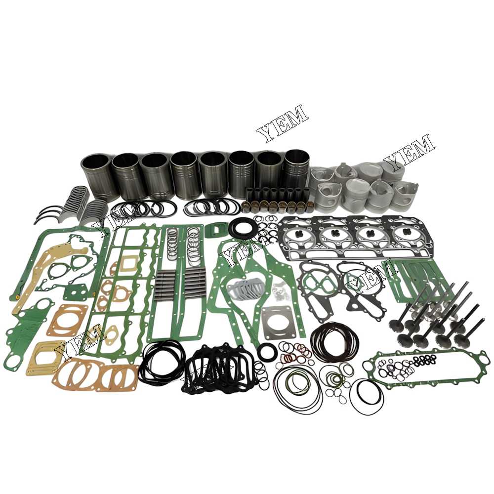 YEM Parts Overhaul Rebuild Kit With Gasket Set Bearing-Valve Train For Mitsubishi 8DC2 For Mitsubishi