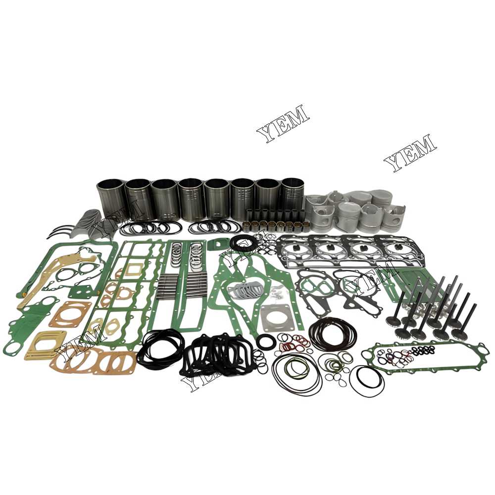 YEM Parts Overhaul Rebuild Kit With Gasket Set Bearing-Valve Train For Mitsubishi 8DC2 For Mitsubishi