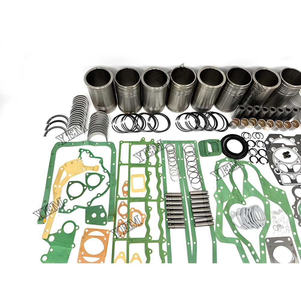 YEM Parts Overhaul Rebuild Kit With Gasket Set Bearing-Valve Train For Mitsubishi 8DC2 For Mitsubishi
