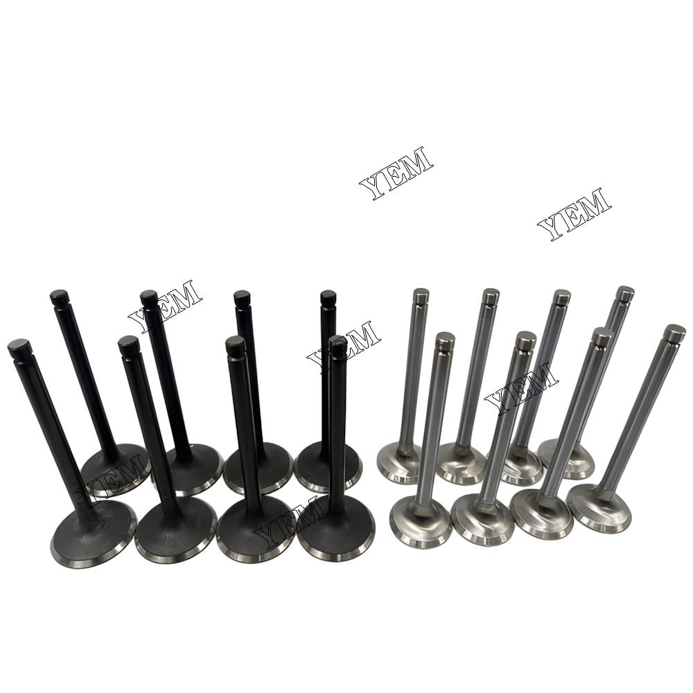 YEM Parts 16X Intake Valve & Exhaust Valve For Mitsubishi 8DC2 Engine