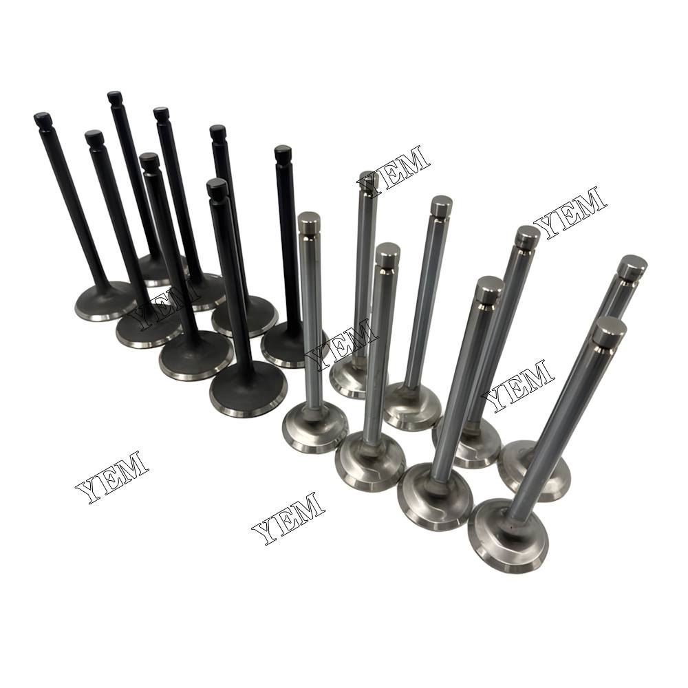 YEM Parts 16X Intake Valve & Exhaust Valve For Mitsubishi 8DC2 Engine For Mitsubishi