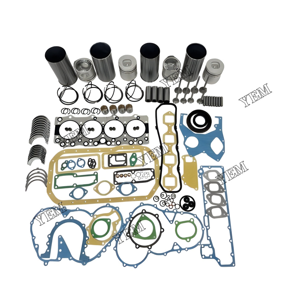 YEM Parts Engine Overhaul Rebuild Kit With Gasket Bearing Valve Set For Isuzu 4BC2 Engine