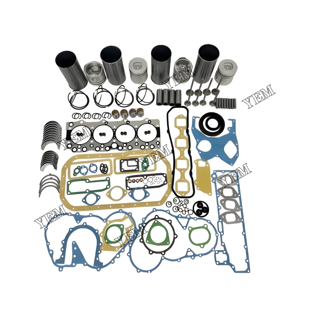 YEM Parts Engine Overhaul Rebuild Kit With Gasket Bearing Valve Set For Isuzu 4BC2 Engine