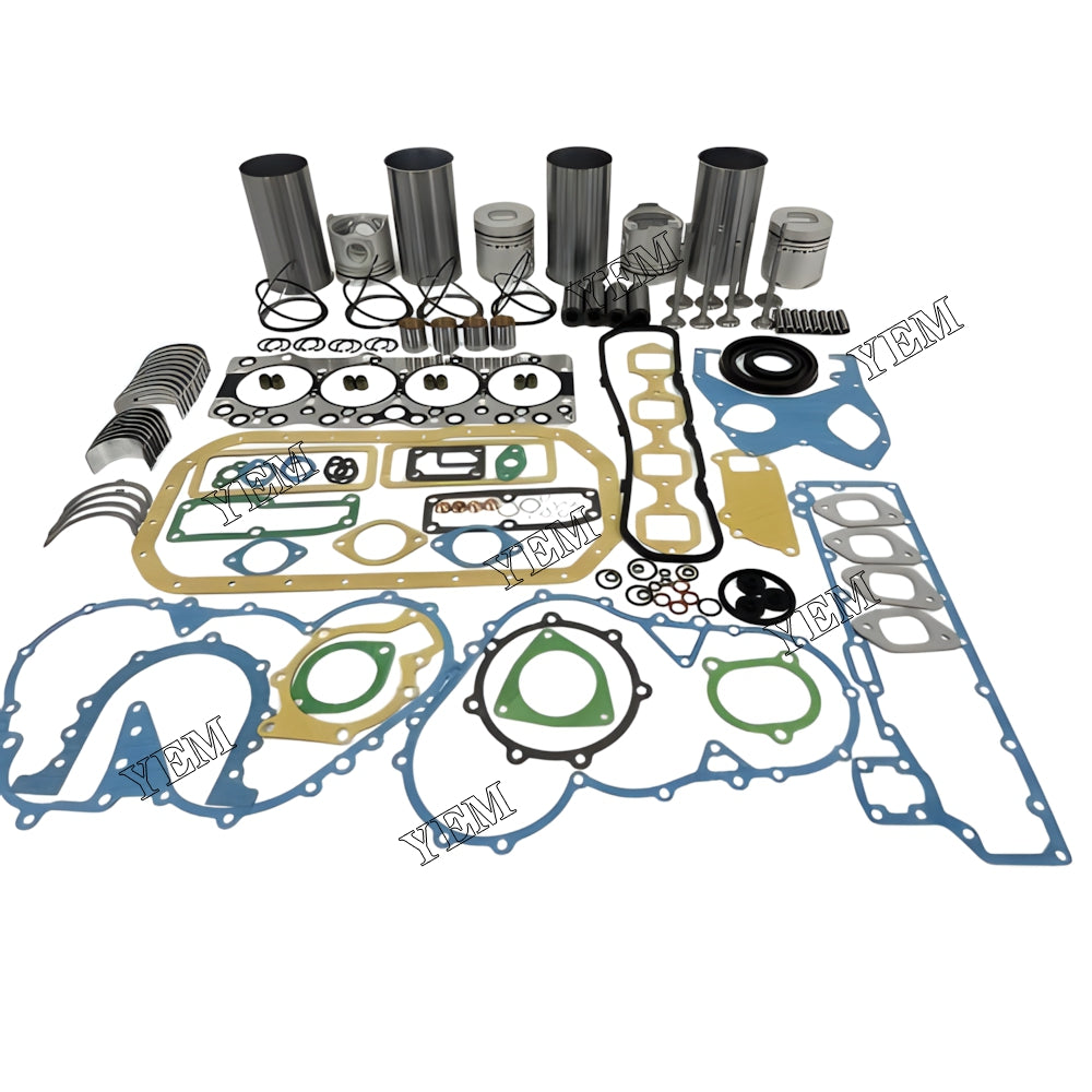 YEM Parts Engine Overhaul Rebuild Kit With Gasket Bearing Valve Set For Isuzu 4BC2 Engine